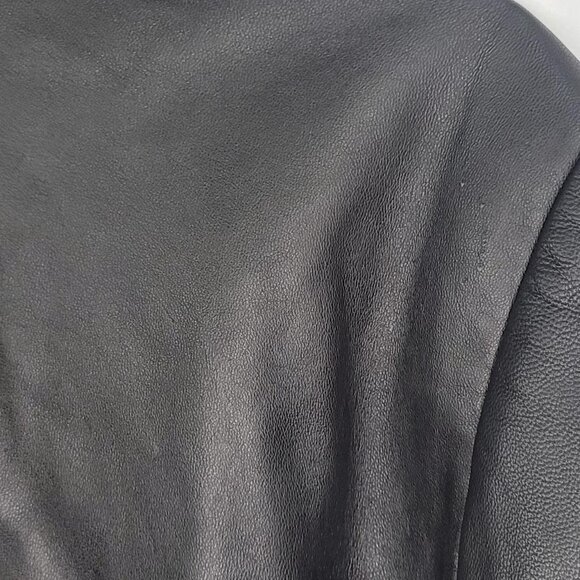 Worthington Lambskin Leather Coat – Black – Size XL - Picture 5 of 9